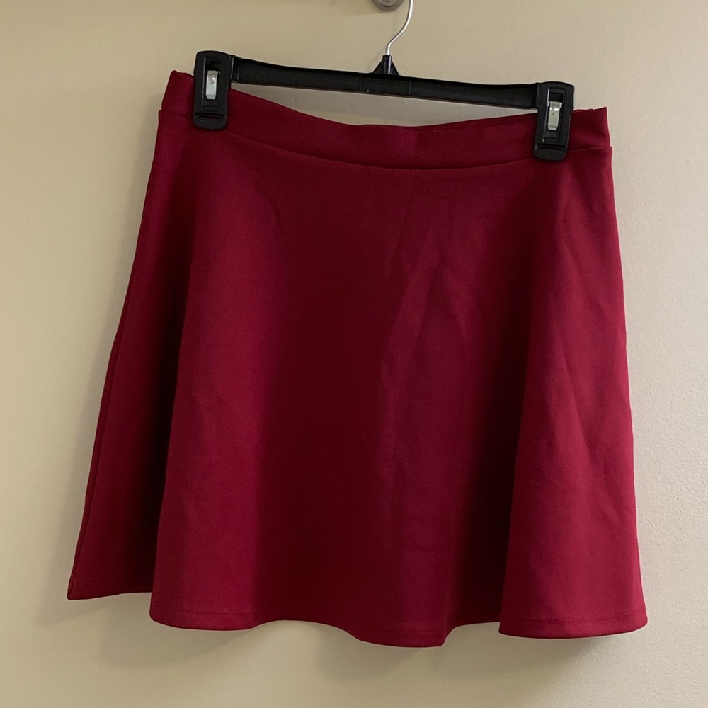 Forever 21 A Line Red Skirt